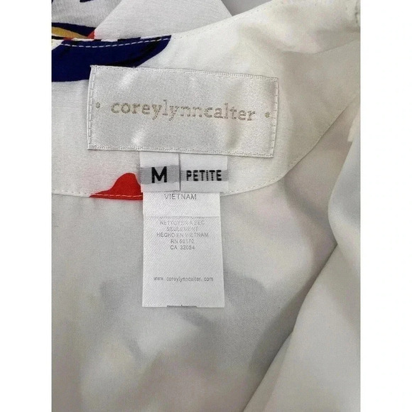 Corey Lynn Calte Anthropologie Romper Jumpsuit r Kimono Floral Petite Medium - Picture 8 of 12